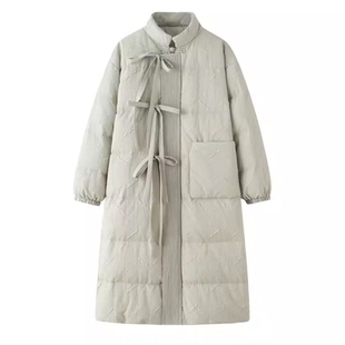 菀草壹专柜国内代购 国风中长面包服Y04741259 泡芙羽绒服2023冬季