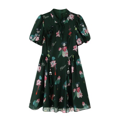 PHORM正品国内代购2025夏装新中式国风时尚连衣裙短裙Q28031426