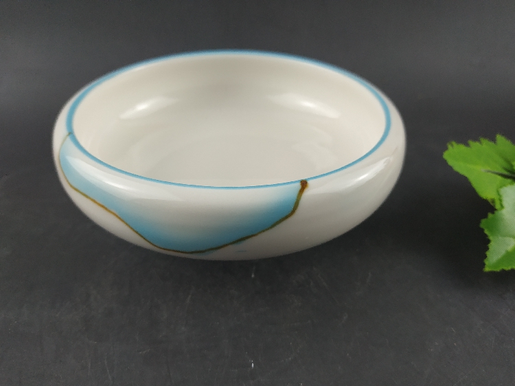 日式4.5英寸饭碗高脚碗餐具汤碗陶瓷家用小碗火锅沾水碗饭店饭碗