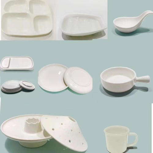 A8仿瓷密胺盘子商用餐具圆形塑料碟圆盘火锅菜盘快餐自助餐盘JBL