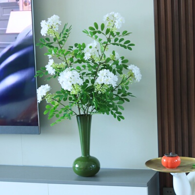 醉香粉色含笑花仿真花束