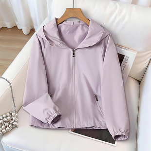 春秋外套女士韩版连帽时尚百搭宽松休闲运动夹克短款小个子上衣潮