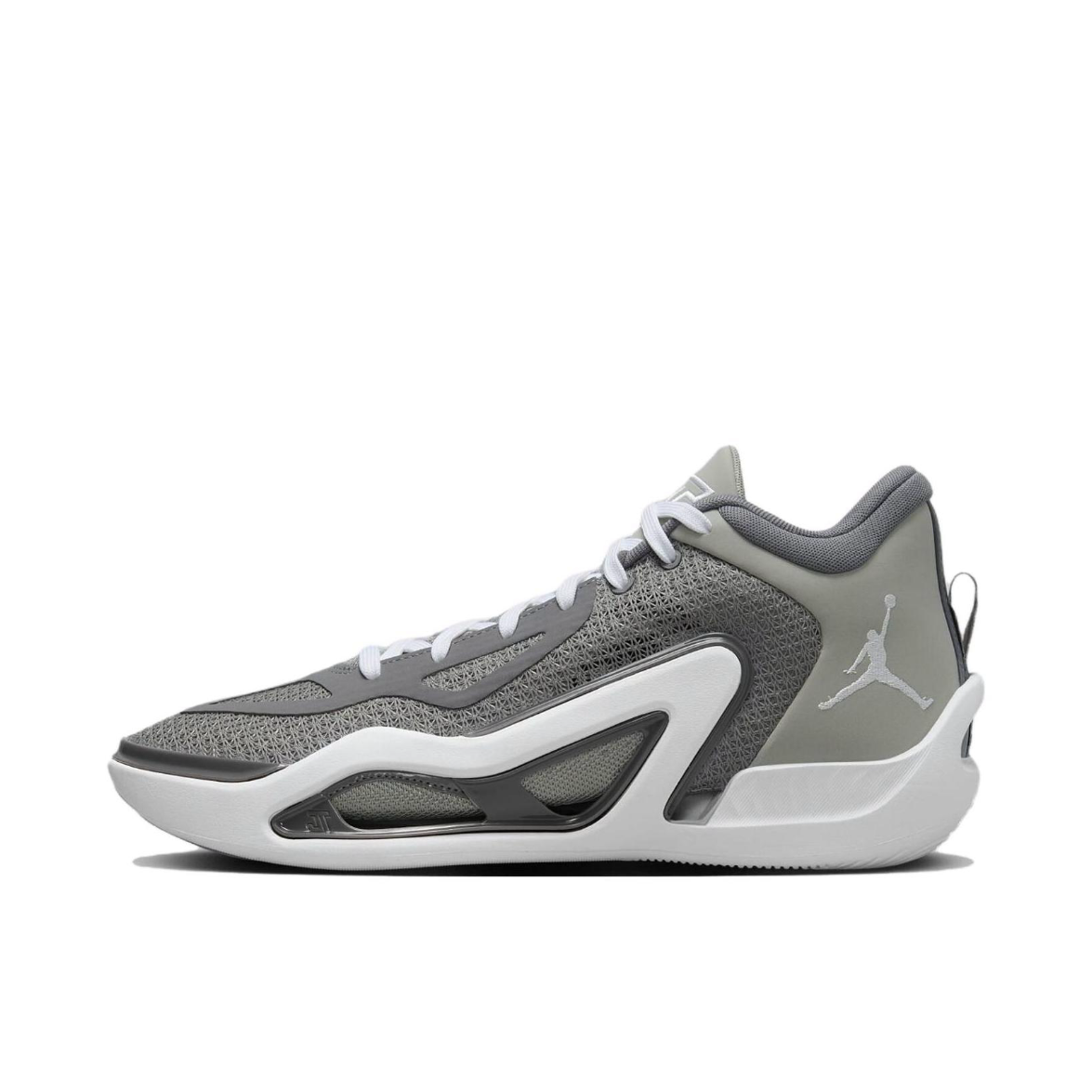 耐克Nike灰色圆头舒适防滑篮球鞋