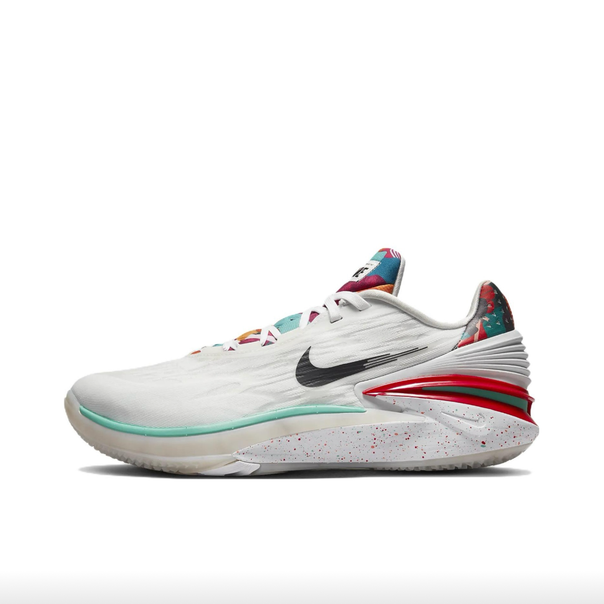 耐克Nike白红绿篮球鞋