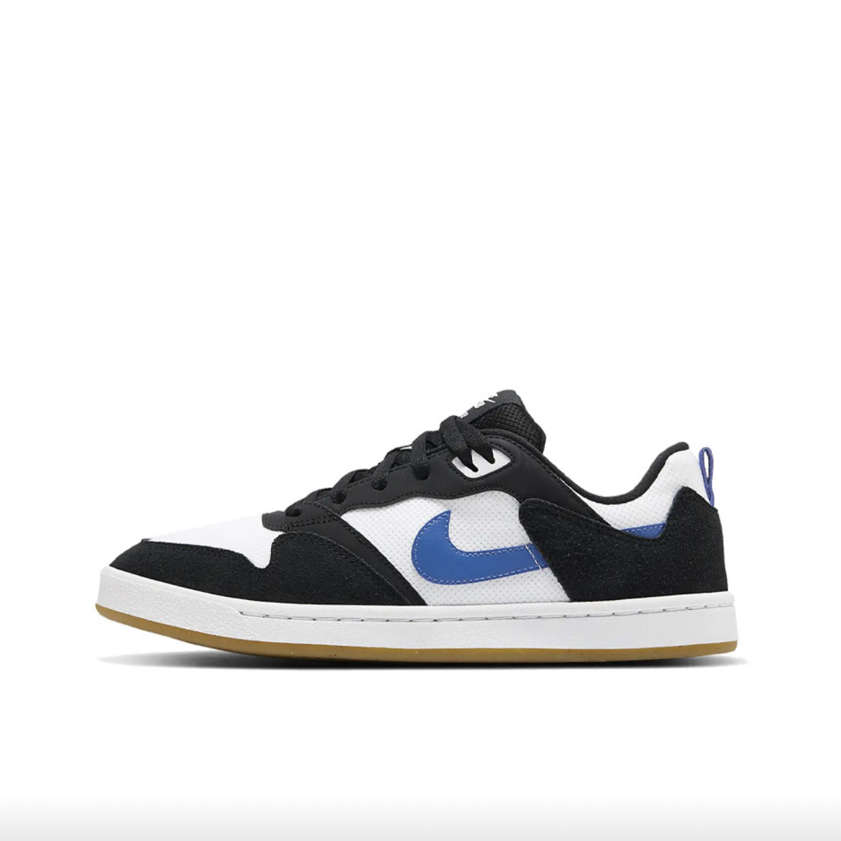 耐克Nike黑白蓝男款低帮板鞋