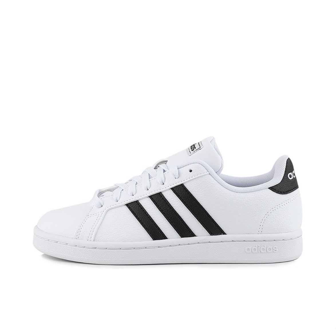 Adidas阿迪达斯白黑色低帮板鞋