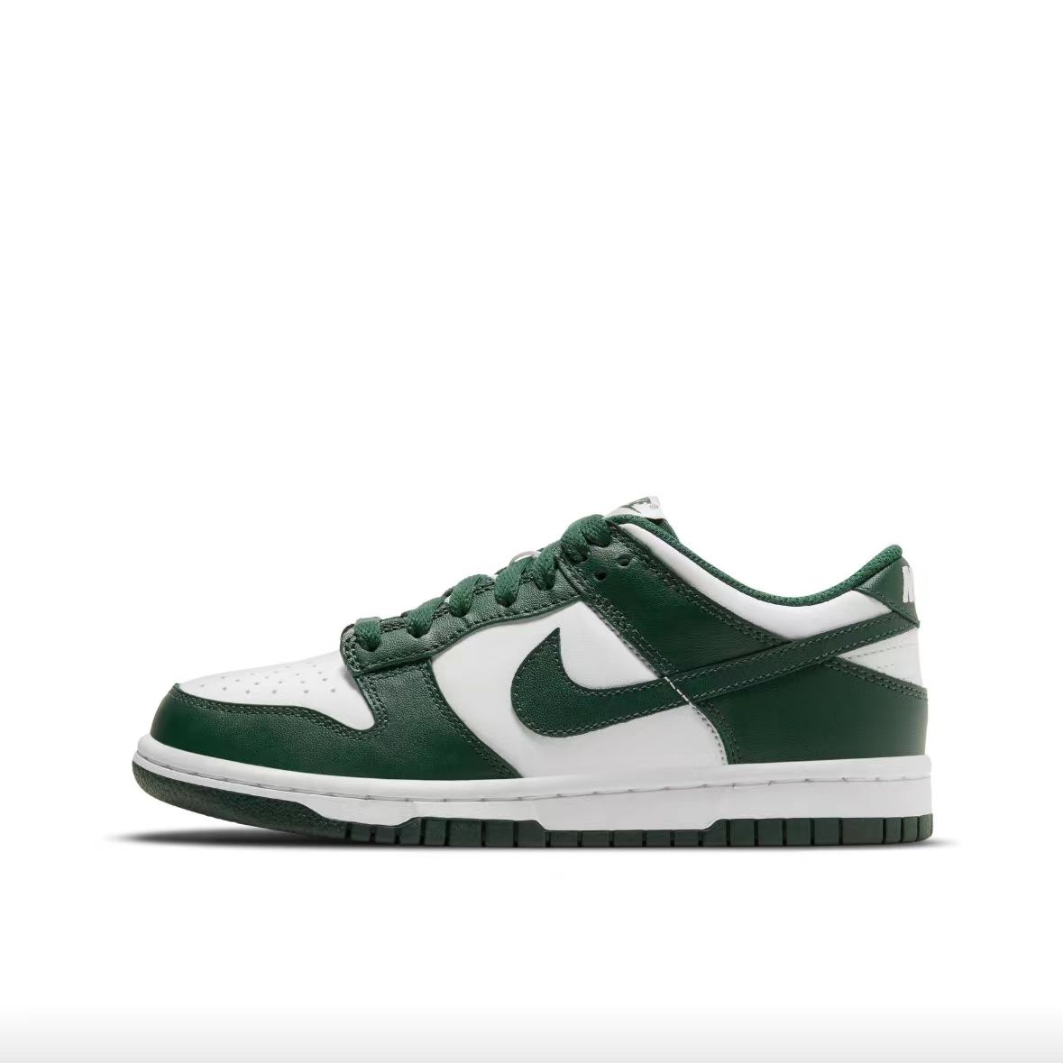 狐狸体育 耐克Nike Dunk Low 白绿色防滑耐磨低帮板鞋 CW1590-102