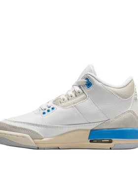 狐狸体育 耐克Nike Air Jordan 3 白蓝舒适百搭篮球鞋 DM0967-101