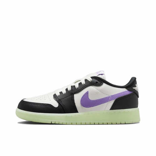 耐克Nike黑白紫潮流低帮板鞋