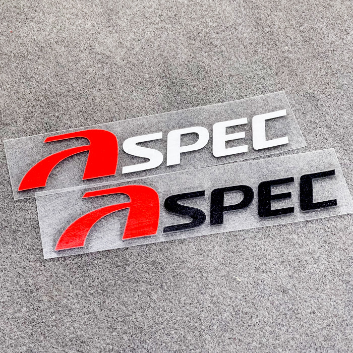 个性反光汽车车身改装装饰贴纸后档贴ASPEC排气车贴车尾后档拉花