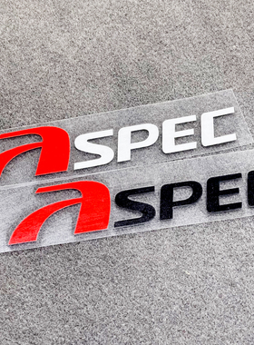 个性反光汽车车身改装装饰贴纸后档贴ASPEC排气车贴车尾后档拉花