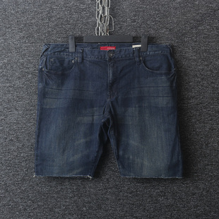 40码! 外贸尾货 GUESS 洗水 直筒 宽松 牛仔裤 短裤 男