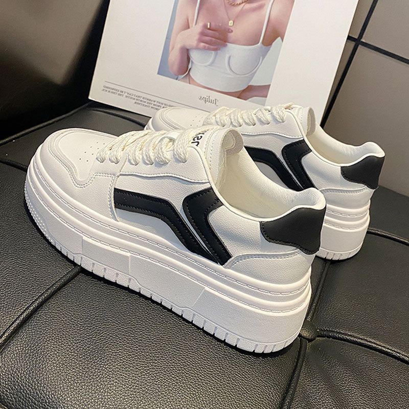 厚底板鞋2024春夏季新款百搭