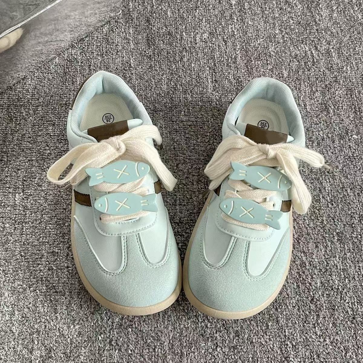 2025春秋新款德训鞋女配裙