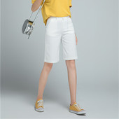 修身 显瘦休闲女装 子 夏季 裤 子女 西装 高腰大码 六分裤 阔腿中裤 女