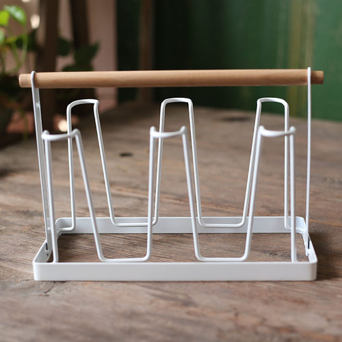 北欧风创意铁艺家用水杯托收纳架