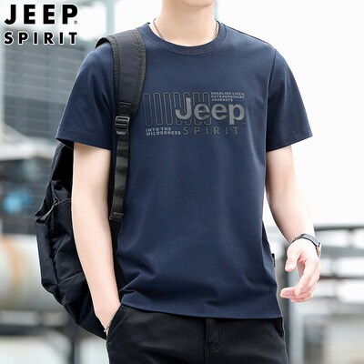 JEEP吉普短袖t恤男士夏季宽松大