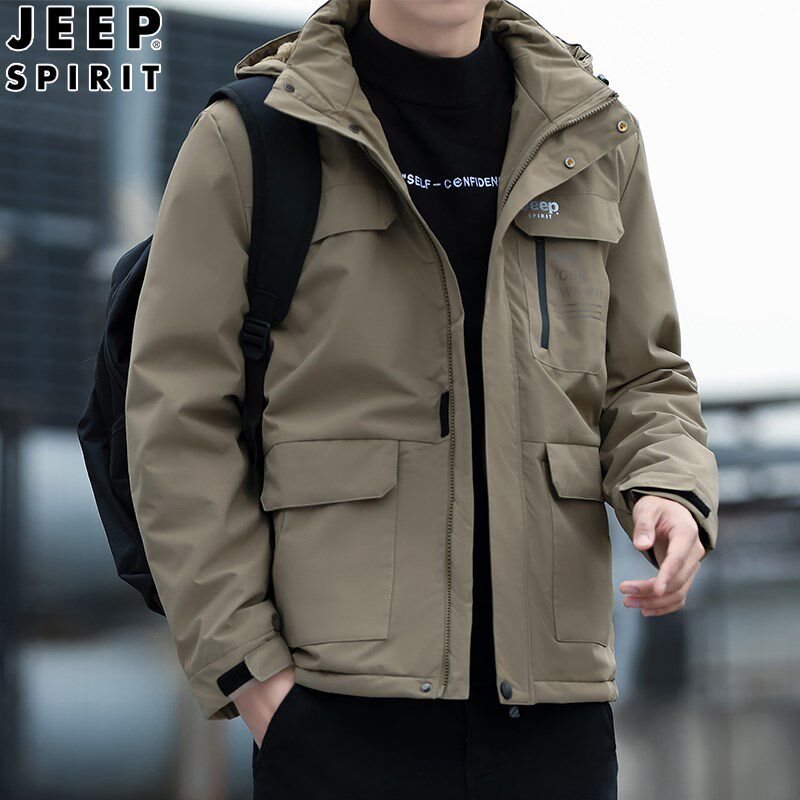 JEEP吉普冬季男士棉服外套2025新