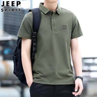 JEEP新款短袖t恤男夏季宽松商务