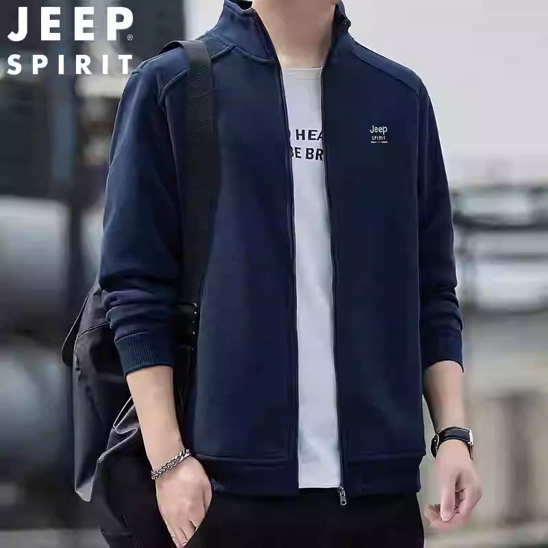 JEEP吉普男士摇粒绒外套春秋户外时尚抓绒衣潮流早春卫衣休闲夹克