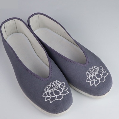 寿服纯棉衣居士服寿鞋莲花鞋庄严鞋男女和尚老人居士全棉寿衣殡葬