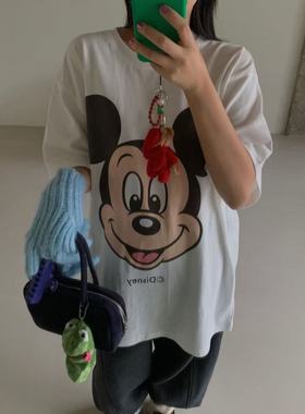 C家  韩系ins新款百搭米妮卡通短袖t恤女夏季上衣女