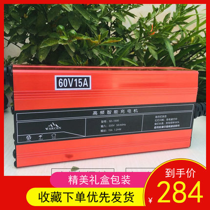 60V100铅酸免维护天能超新能源电池电动四轮老年代步车变频充电机