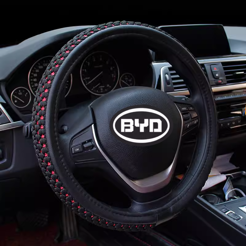 比亚迪G6 S6 E1 F3 G3 L3 F3R F0 M6 E5汽车冰丝方向盘套皮免手缝