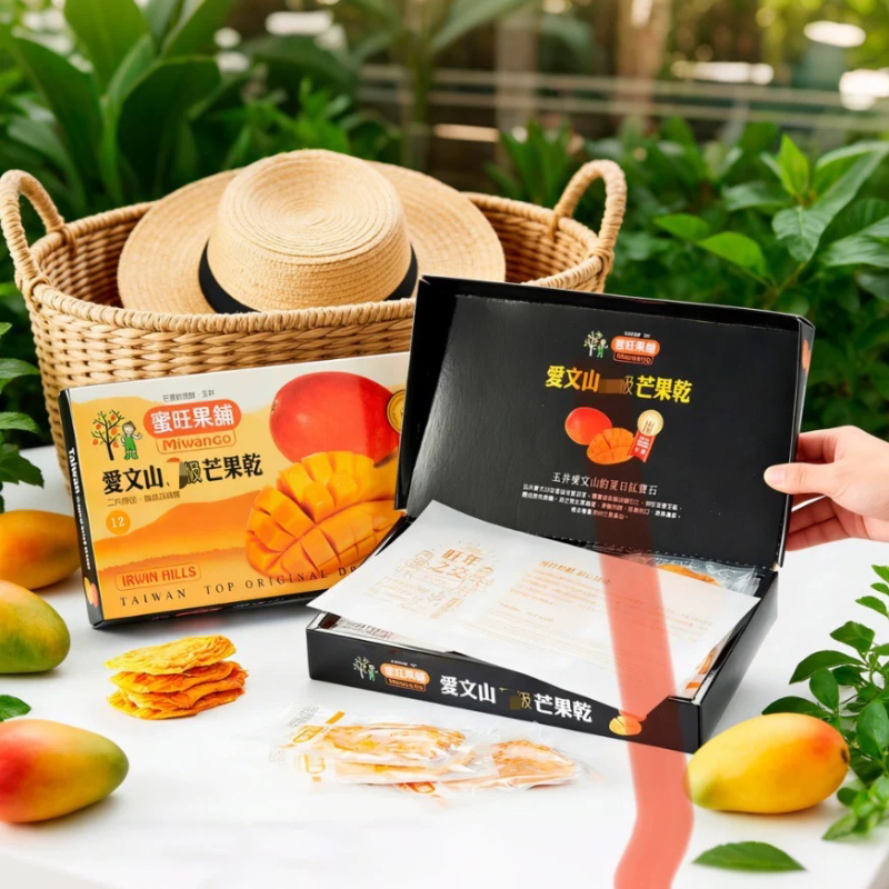 中国台湾顺丰直邮蜜旺果铺Ding级无糖爱文芒果干礼盒 专业果干