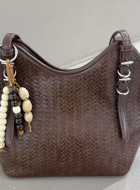 红蜻蜓女包新款托特包时尚百搭单肩包高级感手拎编织包9521D1051