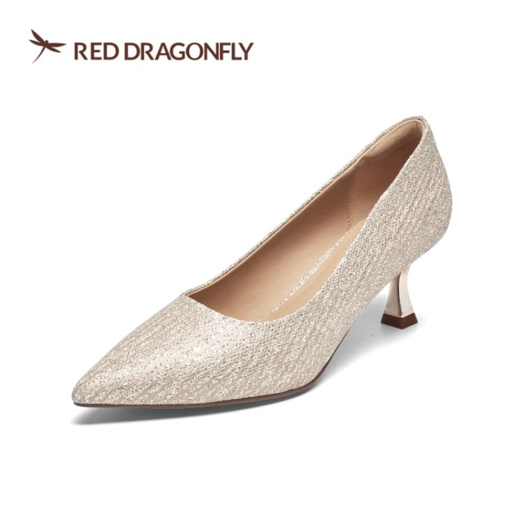 红蜻蜓2026新款春款女高跟鞋MBC77003042尖头细跟婚鞋MBC77003041