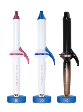 日本2D3D电卷发棒女4D大卷波浪32mm负离子不伤发内扣刘海理发店用