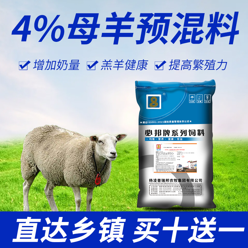 4%母羊预混料喂羊添加剂微量元素补钙磷多维生素e兽用牛用的用品