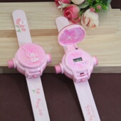 美乐蒂库洛米玉桂狗投影啪啪圈手表手环男女儿童拍拍圈三丽鸥卡通