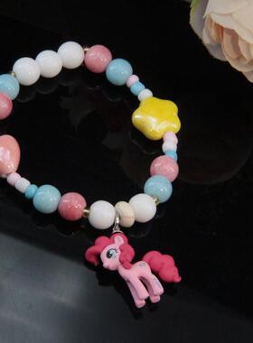 糖果色礼物花朵串珠手链可爱风