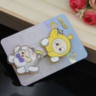 个性 蛋仔儿童发夹小女孩卡碎发头饰边夹卡通中小童鸭嘴夹潮童饰品