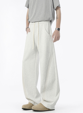 加绒195高个子加长版男裤120CM弯刀卫裤男直筒长裤运动裤特长裤子