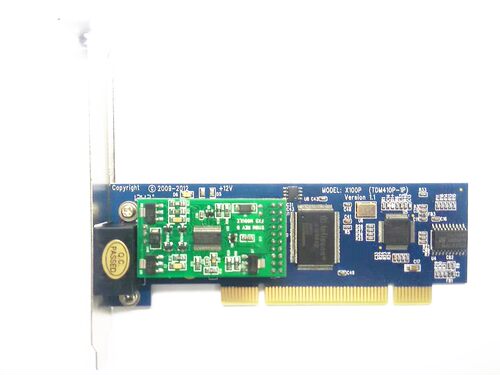 Asterisk X100P FXO FXS 单口 语音卡 TDM410P -1P正品