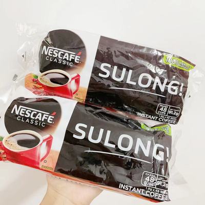 无糖菲律宾速溶咖啡雀巢纯黑咖啡