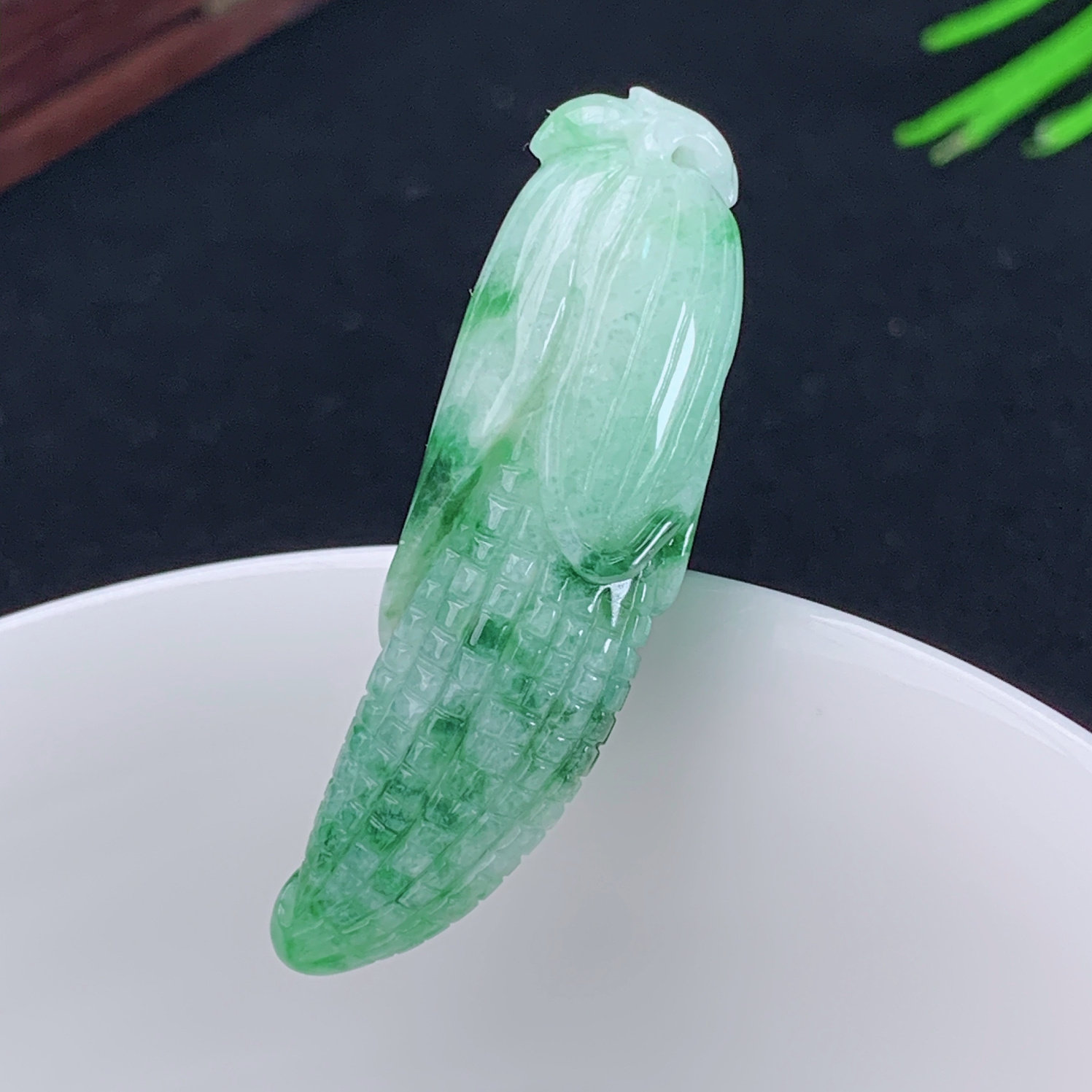 天然翡翠福瓜玉石多子多福玉米