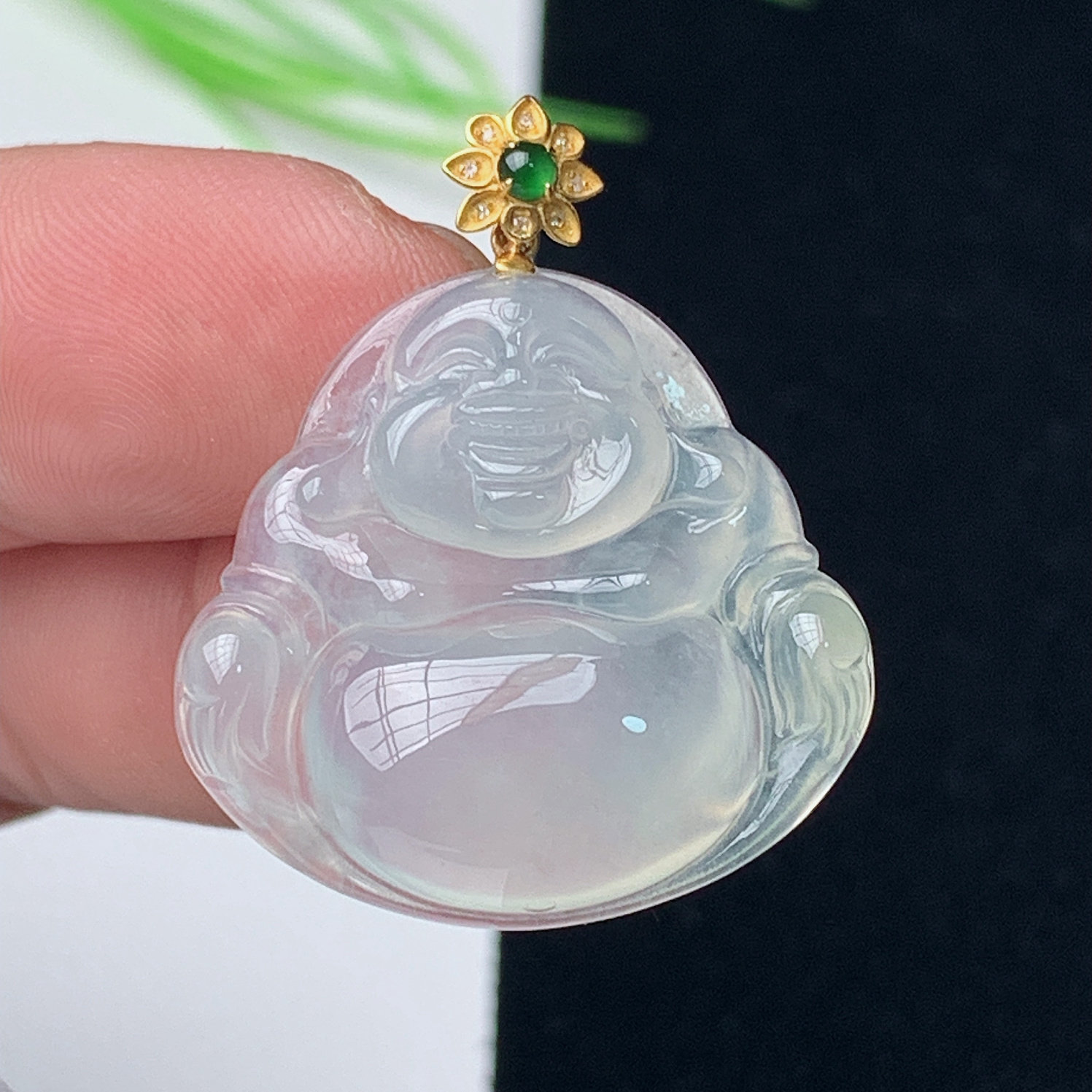 缅甸翡翠天然A货弥勒佛玉石正品
