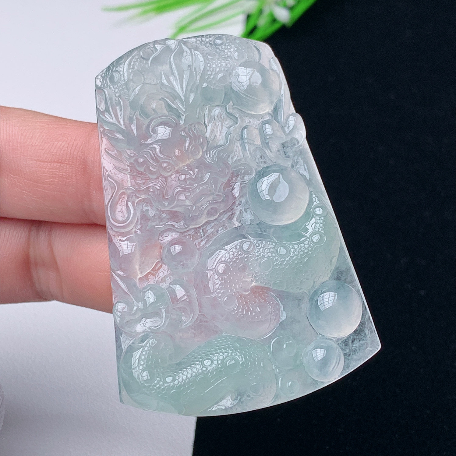 缅甸翡翠天然A货冰透龙牌玉石