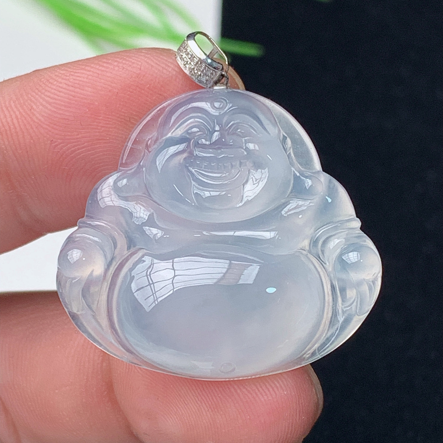 缅甸翡翠天然A货弥勒佛正品佛公