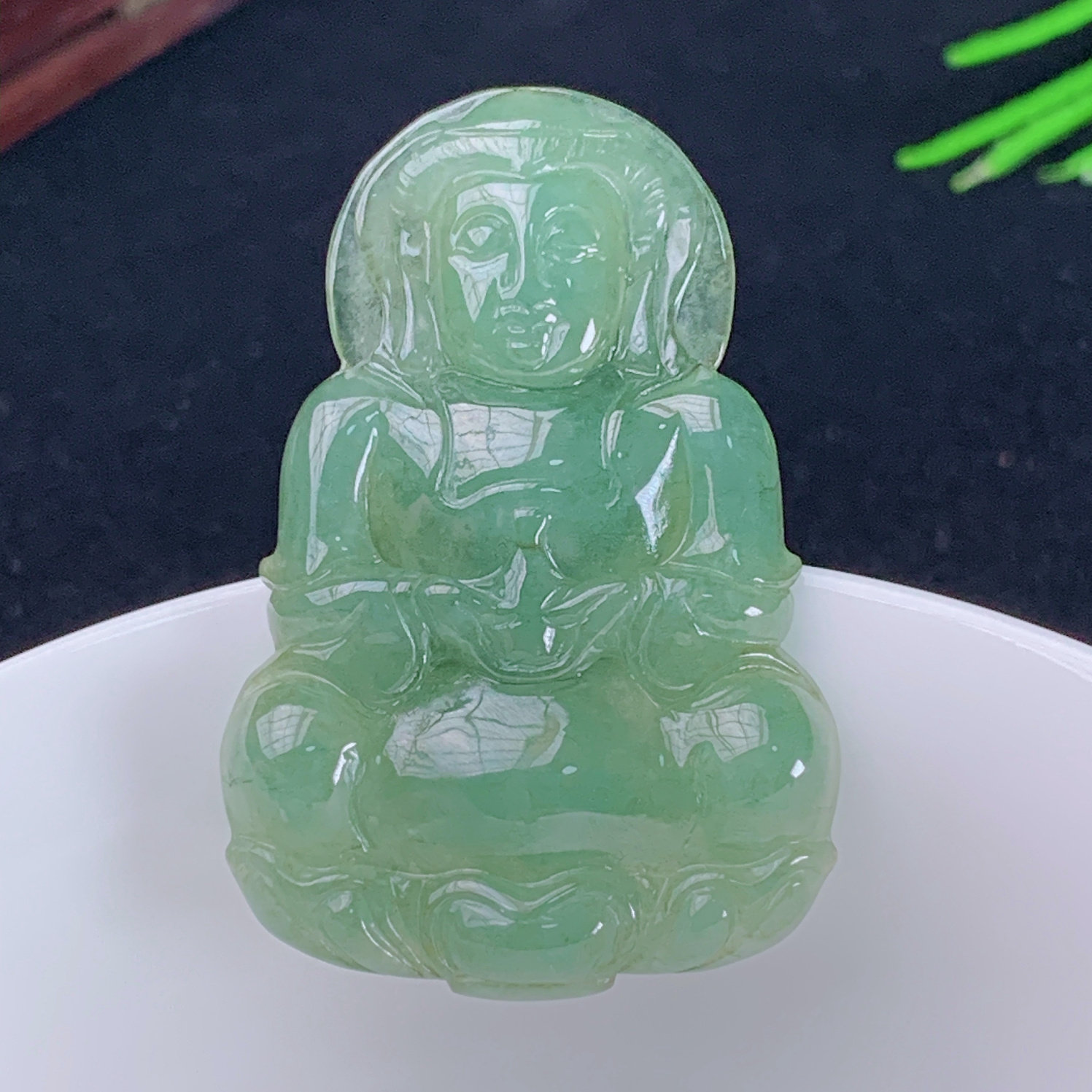 观音玉石正庄天然翡翠缅甸A货