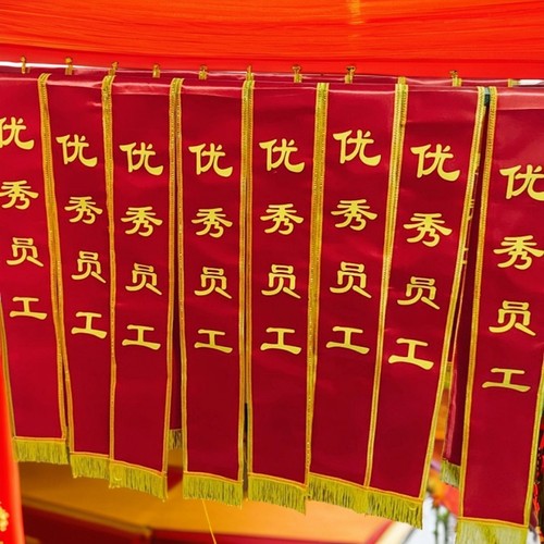 定制礼仪学生颁奖宣传表彰绶带