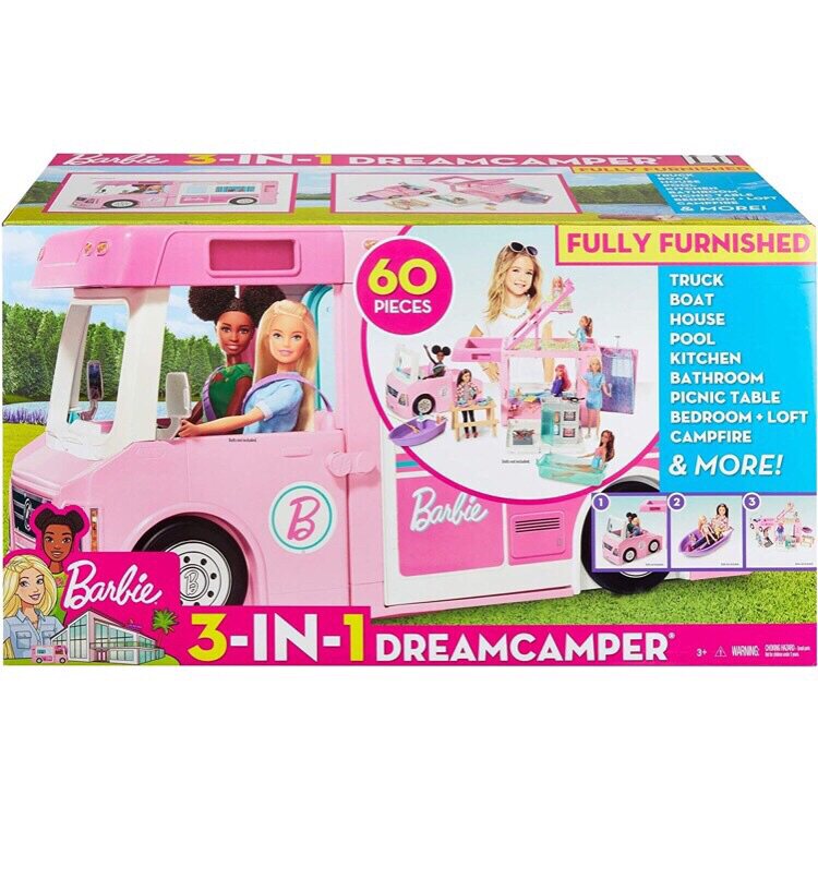 芭比之多功能豪华露营房车ghl93女孩儿童公主玩具过家家玩具礼物