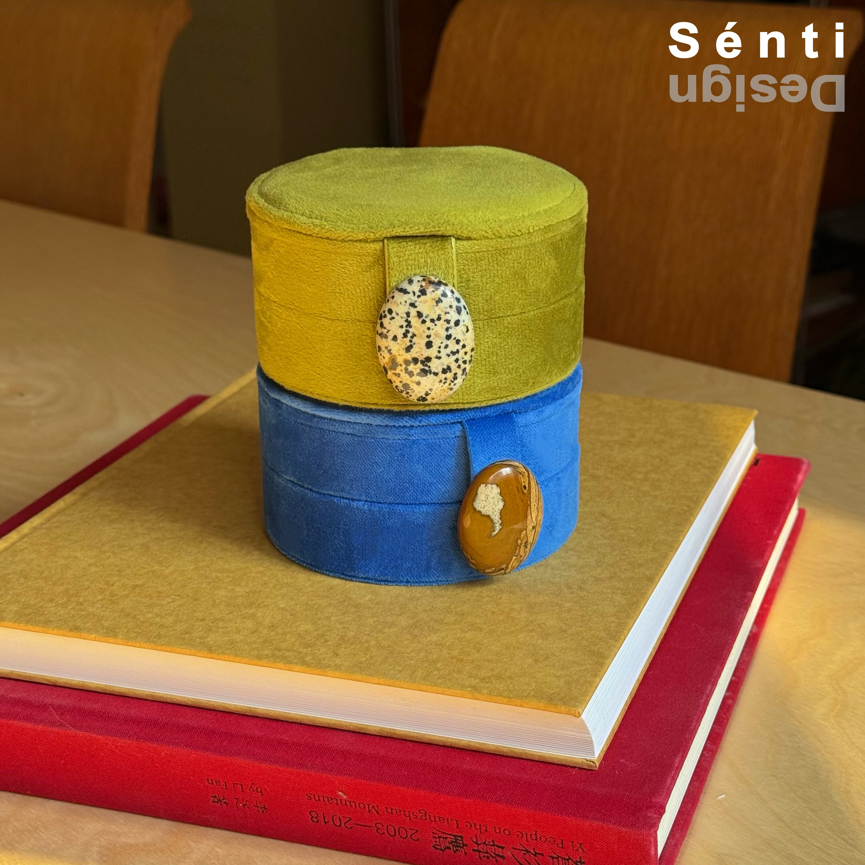 Sénti《Eggy Party》奇趣派对双层便携丝绒宝石首饰盒家居收纳
