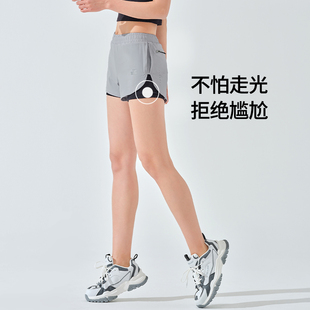 运动短裤 女夏季 休闲时尚 伯希和新款 修身 显瘦跑步健身透气速干裤