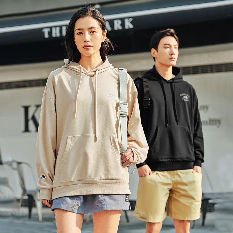 BIRCH AND SPORTS HOODED SWEATSHIRT MENS AND WOMENS SPRING 2024 NEW COUPLE THE SAME LOOSE AND VERSATILE CASUAL PULLOVER