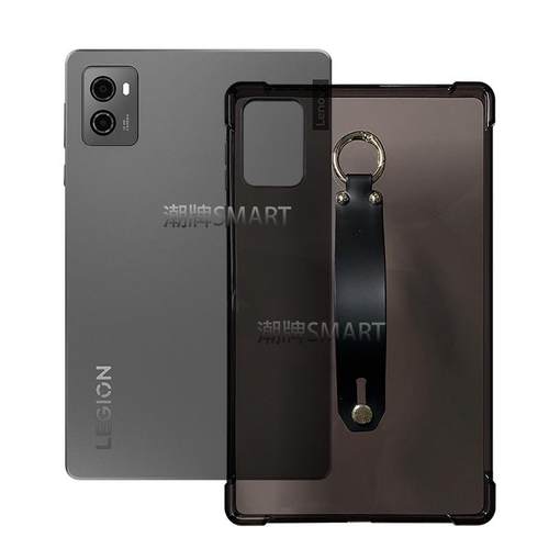 适用新款联想三代Y700手持软胶壳透黑 联想Legion3代Y700卡手持软壳拯救者y700软套8.8英寸平板手持腕带气囊